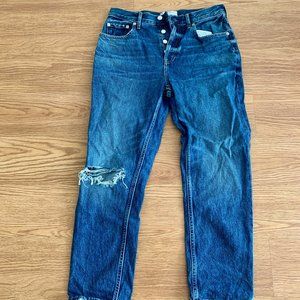 Everlane Distressed Cheeky Jean Size 28